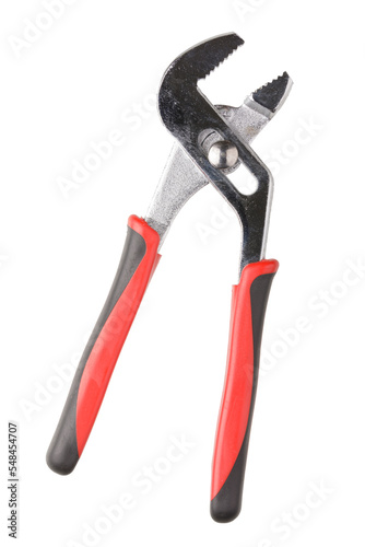 Close up of a handymans channel lock pliers