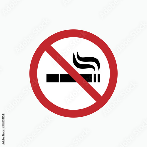 No Smoking Icon - Vector, Sign and Symbol for Design, Presentation, Website or Apps Elements.