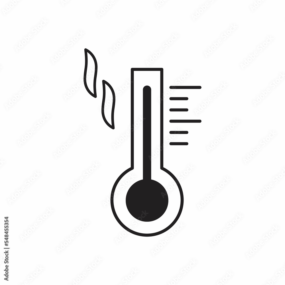 Thermometer line icon Thermometer line icon
