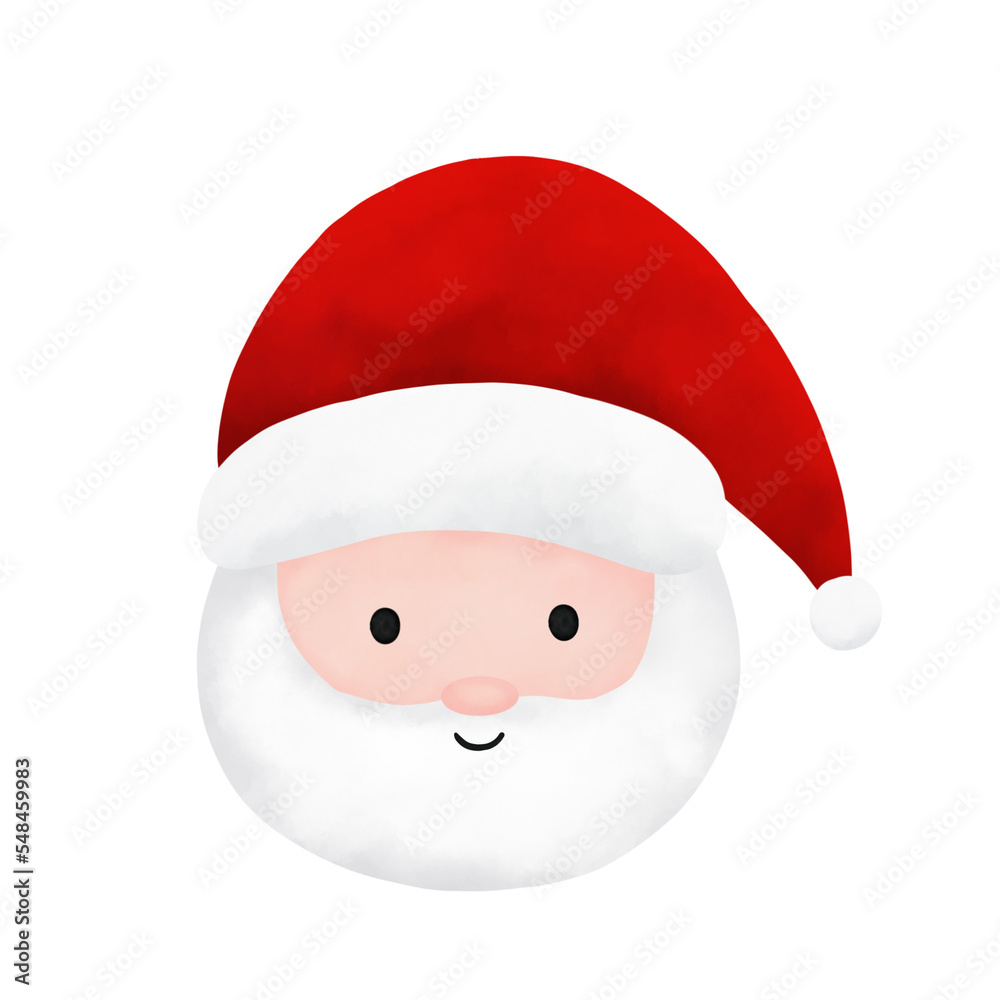Santa Claus Face Illustration Santa Claus Face Illustration