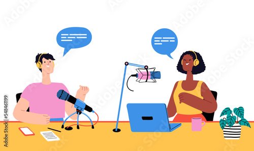Podcast recording, radio programs for interview online