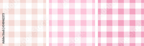 Gingham tablecloth lines cells rustic seamless paterns design. Gingham