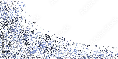 Musical notes cartoon vector design. Audio