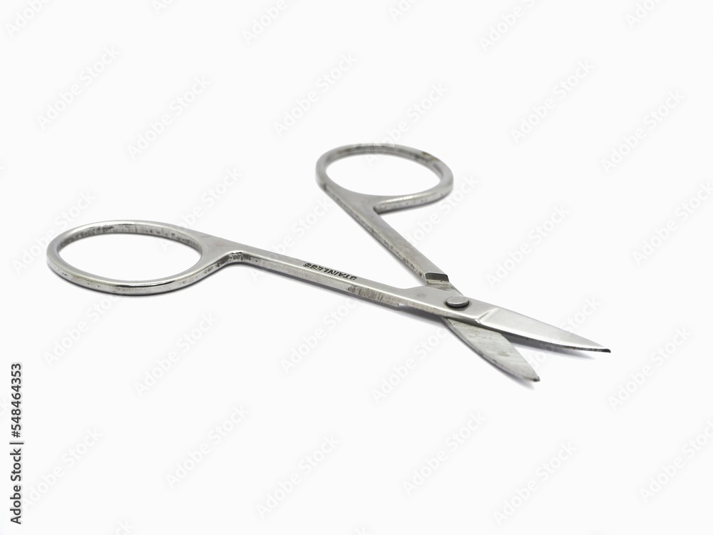 Nail cutting device for beauty salon on a white background.
