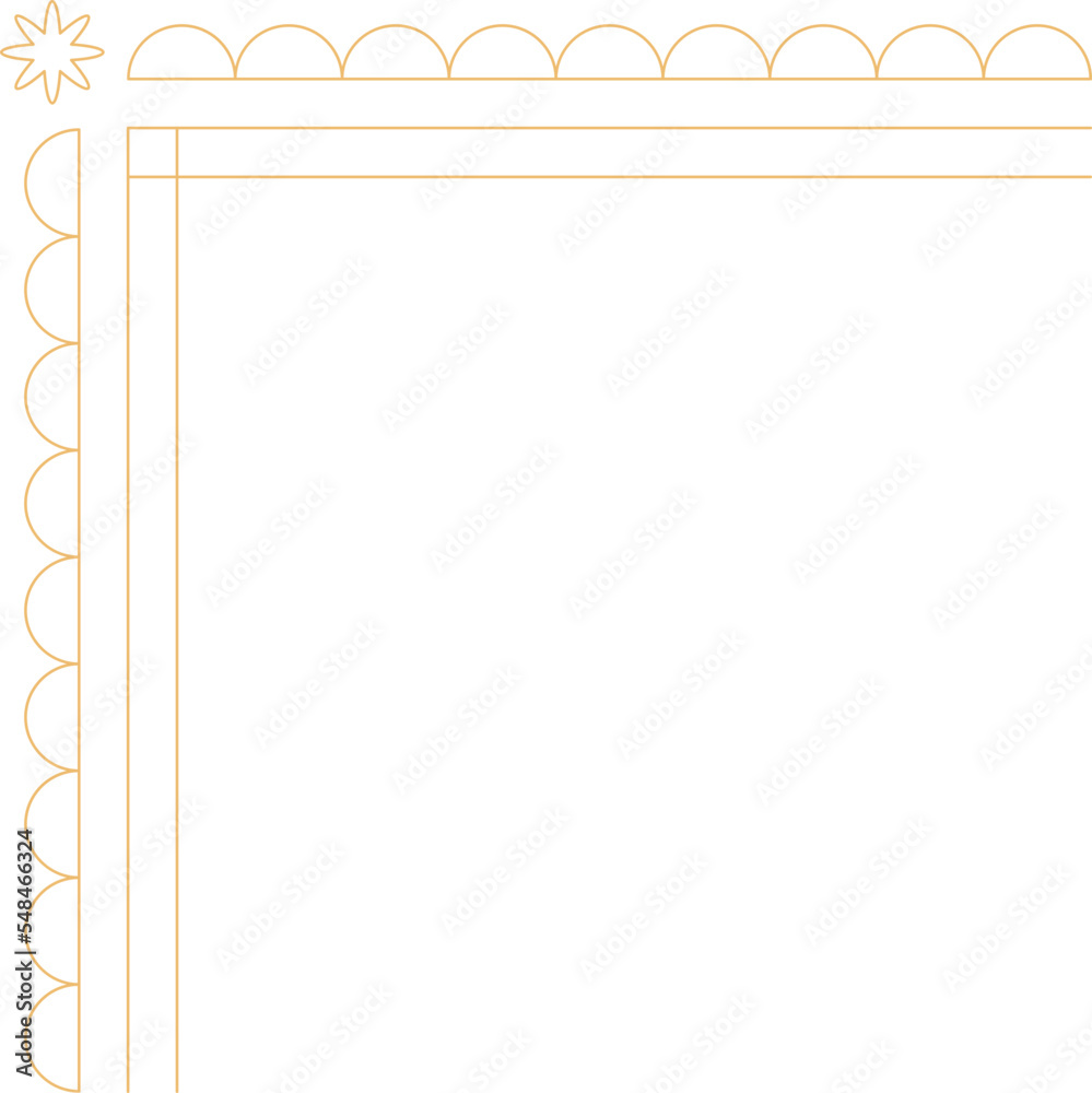Abstract monoline element Abstract monoline element