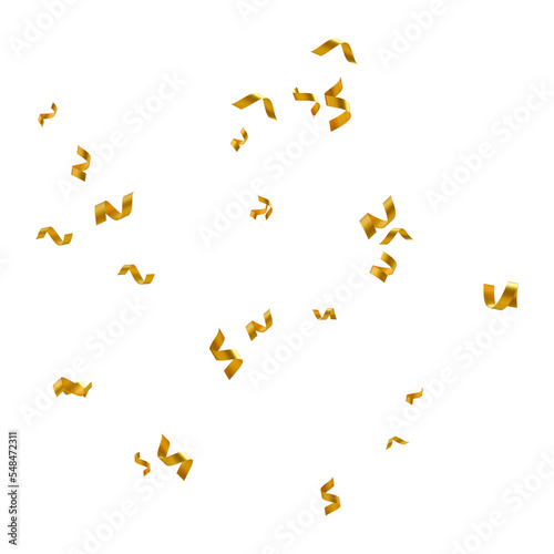 Floating gold confetti 