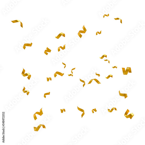 Floating gold confetti 