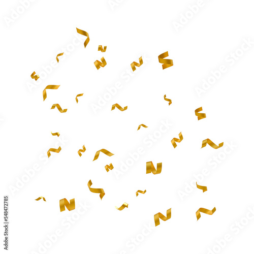 Floating gold confetti