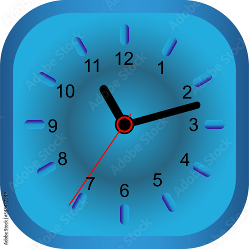 Simple vector clock with gradient colors