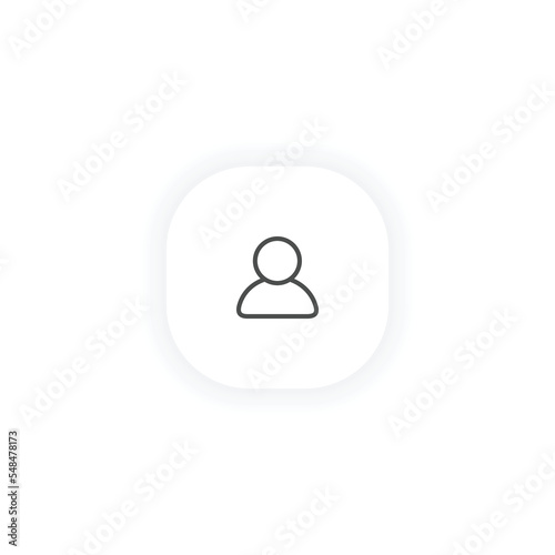 Profile icon modern vector line design symbol business person user