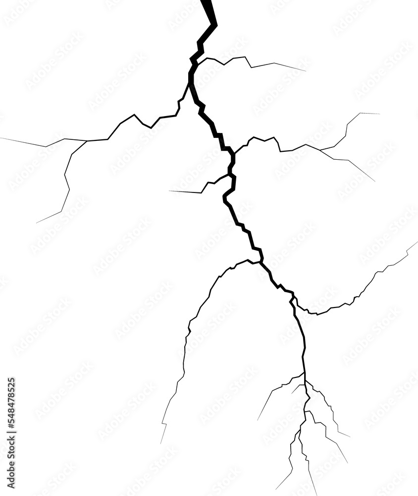 Surface crack or fissure in ground, concrete, crevices from disaster top view. Lightning . Breaks on land surface from earthquake. Broken ground, wall, glass pattern effect. Damage in nature Surface crack or fissure in ground, concrete, crevices from disaster top view. Lightning . Breaks on land surface from earthquake. Broken ground, wall, glass pattern effect. Damage in nature