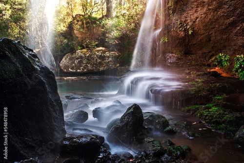 Cascading waterfall in beautiful Australian bushland