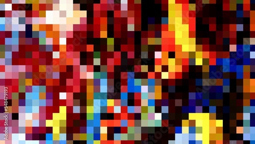 Color pixel pattern background 