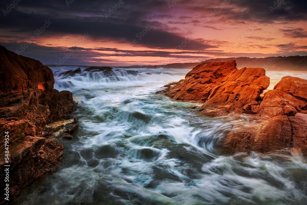 Obraz premium Bermagui rocky coastline