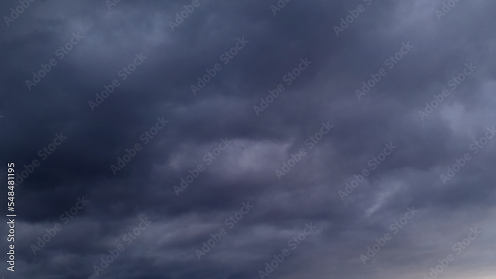 massive grey and blue overcast clouds bg for weather forecast - abstract 3D illustration