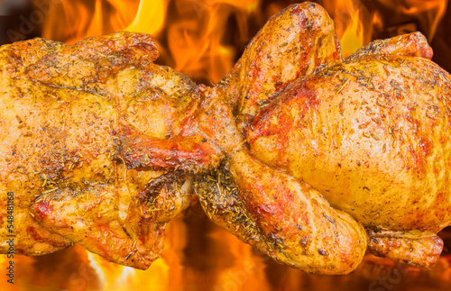 Fotografija Poulets rôtis à la broche