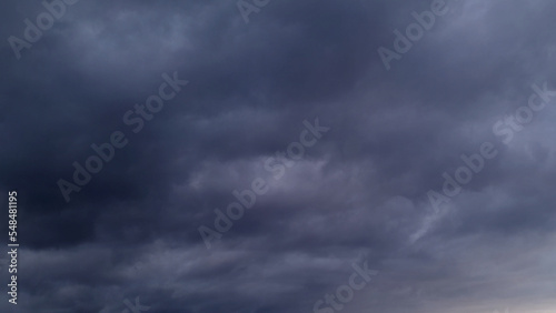 massive grey and blue overcast clouds bg for weather forecast - abstract 3D illustration