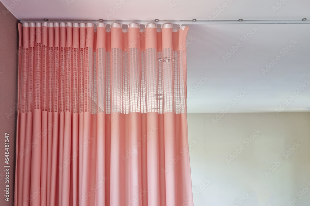 Fotografie curtain symbol on decorative design background