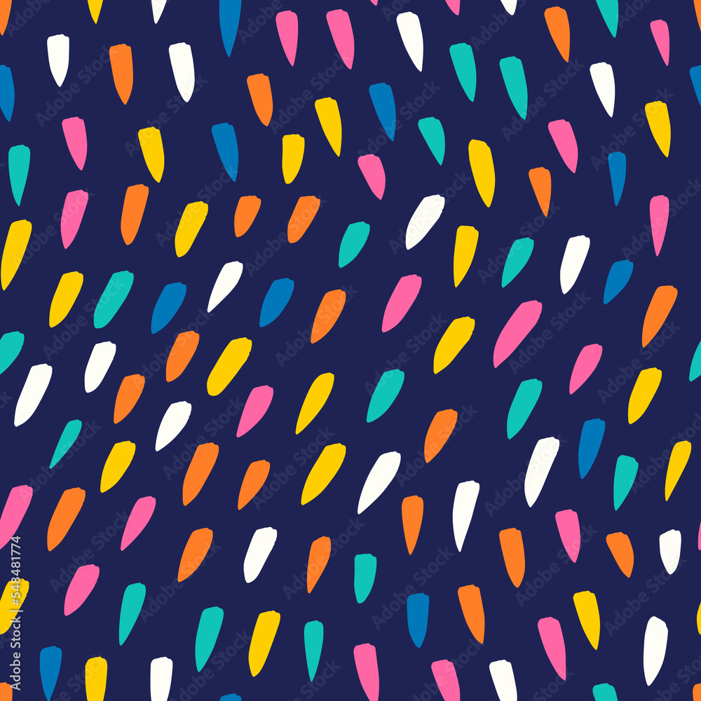 Fotografie Hand drawn colorful dot seamless pattern