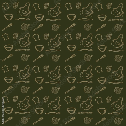 kitchen,cooking,food,cooking, cooking tools,whisk,oven mitt,square oven mitt,apron for cooking,so as not to get dirty,rolling pin,bowl,cook's cap