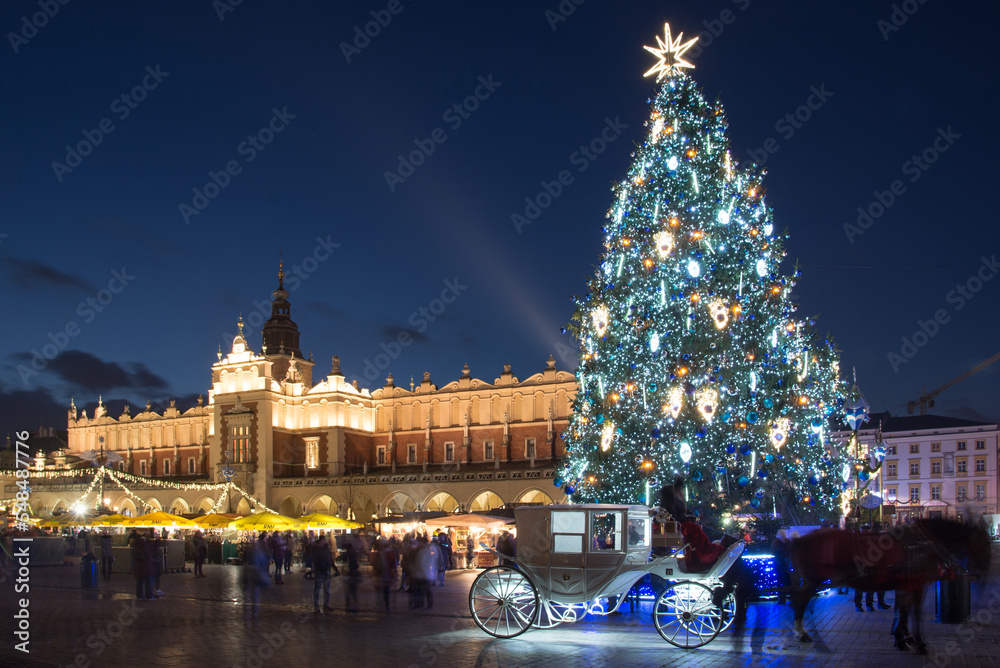 Cracow Christmas Market - obrazy, fototapety, plakaty 