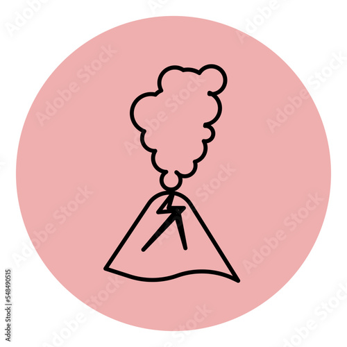  volcano eruption icon