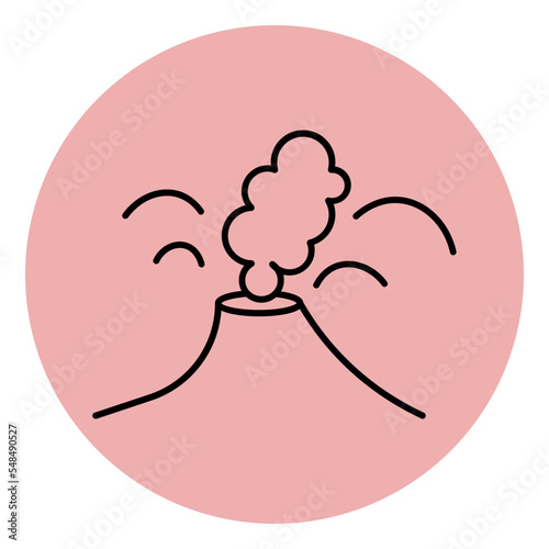 volcano eruption icon