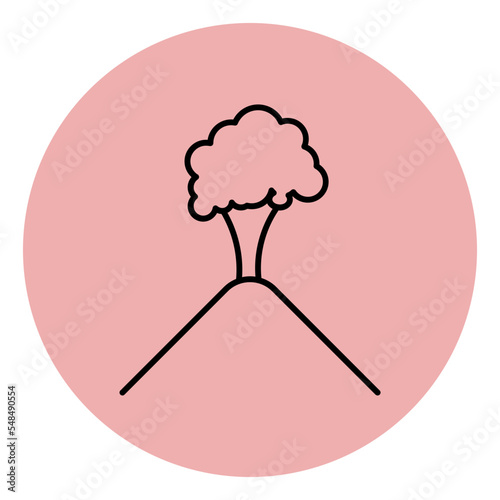  volcano eruption icon