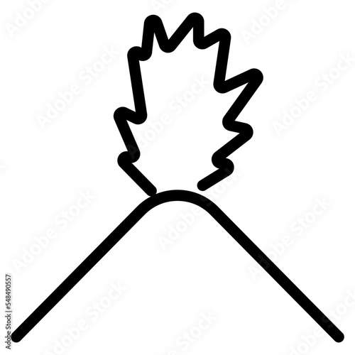  volcano eruption icon