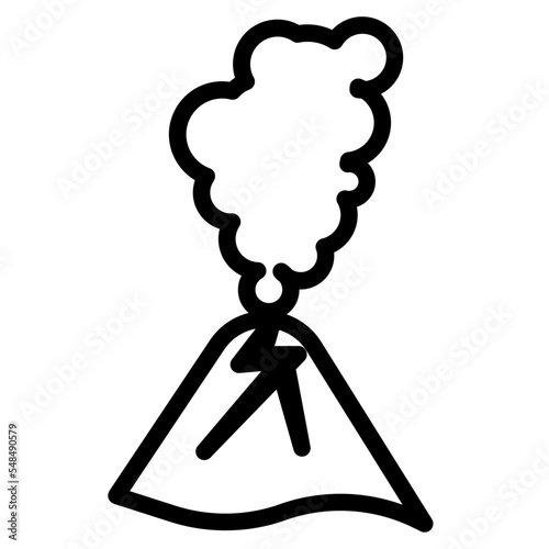  volcano eruption icon