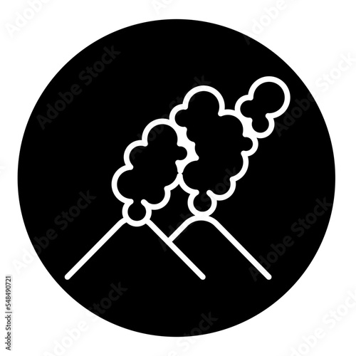  volcano eruption icon