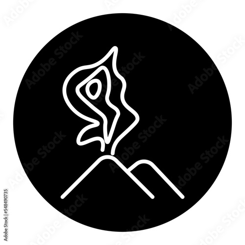  volcano eruption icon