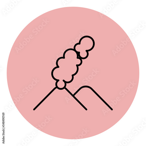  volcano eruption icon
