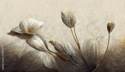 Botanical Textured Background