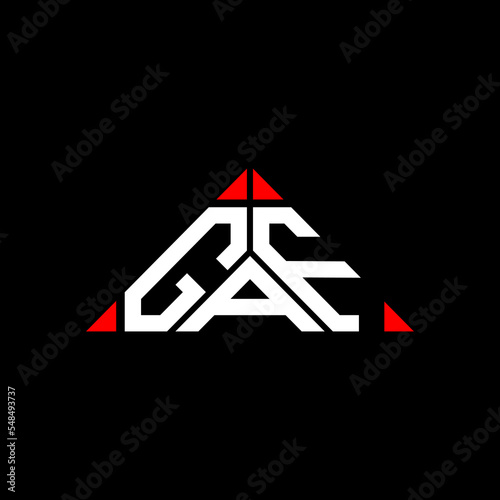 GAF letter logo creative design with vector graphic, GAF simple and modern logo.