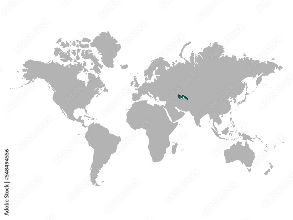 トルクメニスタンの地図