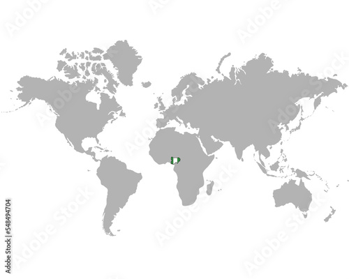 ナイジェリアの地図