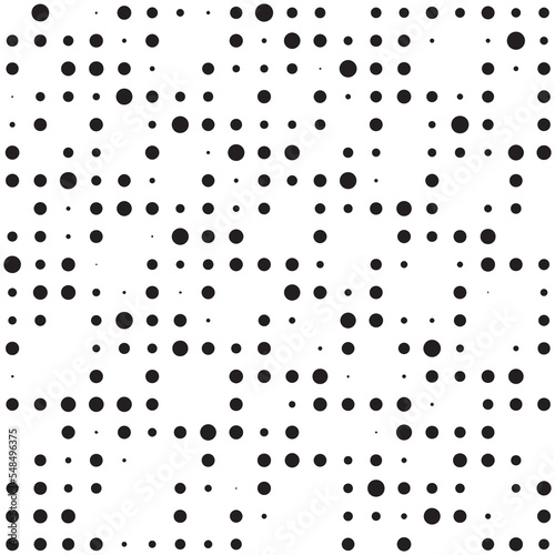 Geometric pattern black circum background with dots. Polka Dot pattern background.