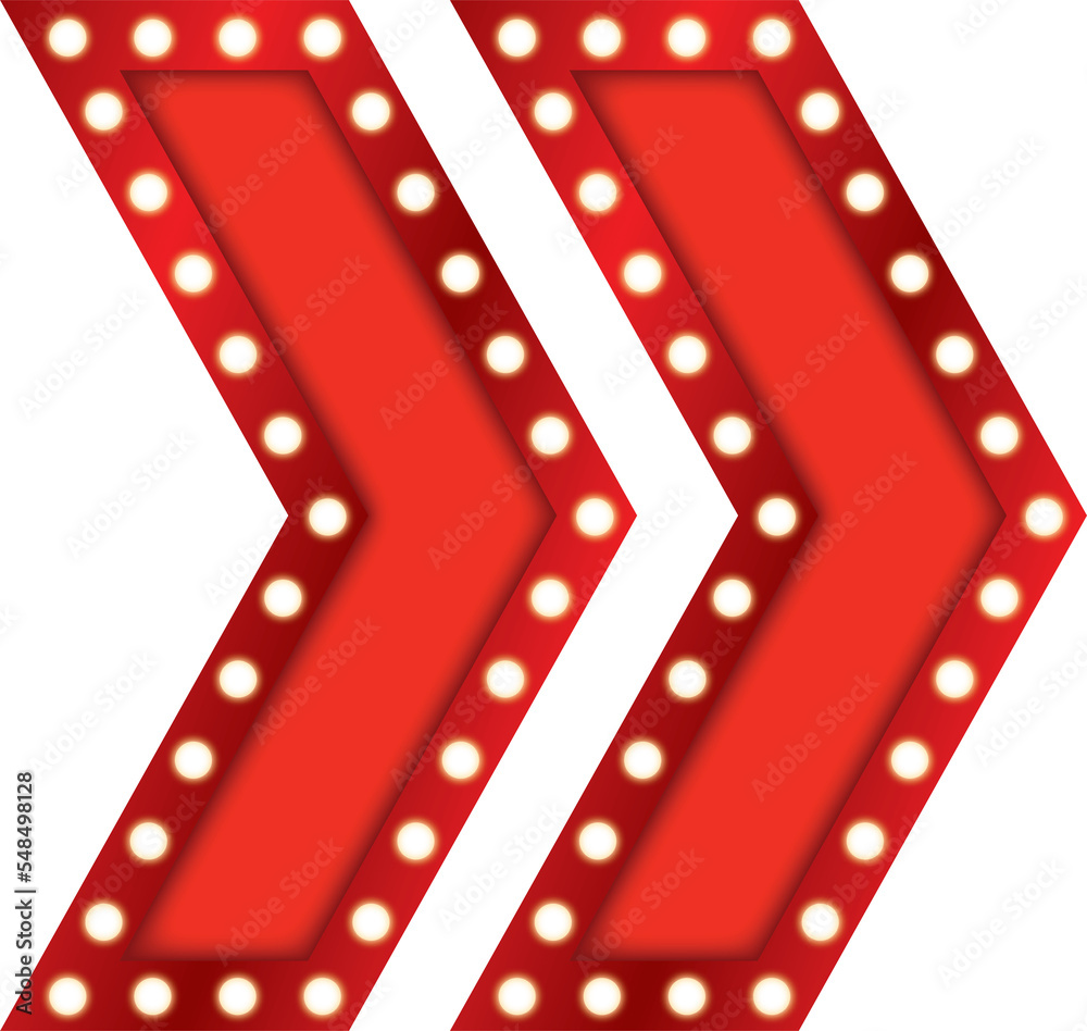Obraz premium Badge Forward Light Bulb Lightbox Banner