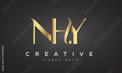 NHY creative luxury logo design photo