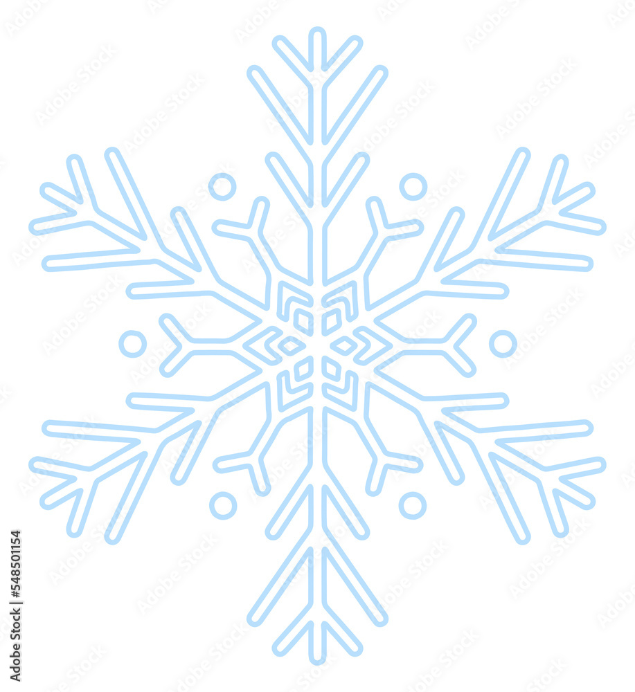 snowflake outline snowflake outline