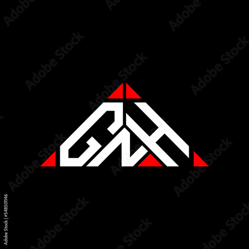 GNH letter logo creative design with vector graphic, GNH simple and modern logo. photo