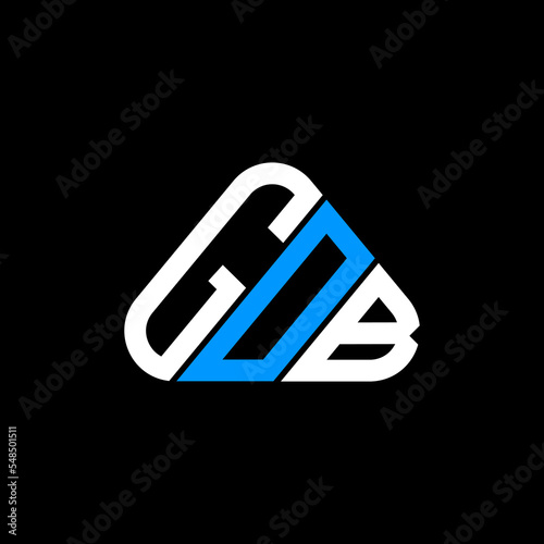 GOB letter logo creative design with vector graphic, GOB simple and modern logo.