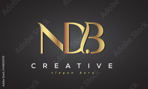 NDB creative luxury logo design	 photo