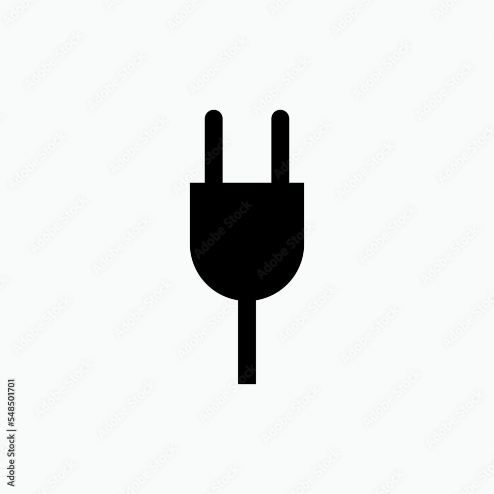 Plug Icon - Vector Sign and Symbol for Design, Presentation, Website or Apps Elements. Plug Icon - Vector Sign and Symbol for Design, Presentation, Website or Apps Elements.