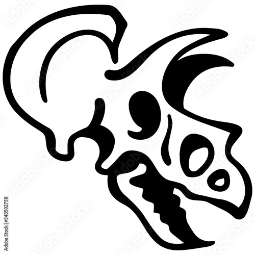 Triceratops Skull Fossil
