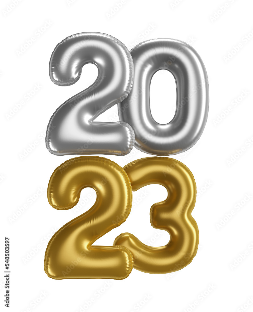 New Year Metallic Balloons 2023 New Year Metallic Balloons 2023