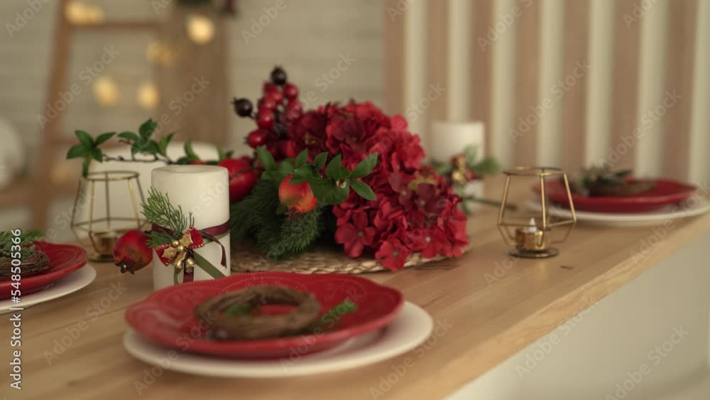 Christmas table setting Christmas table setting