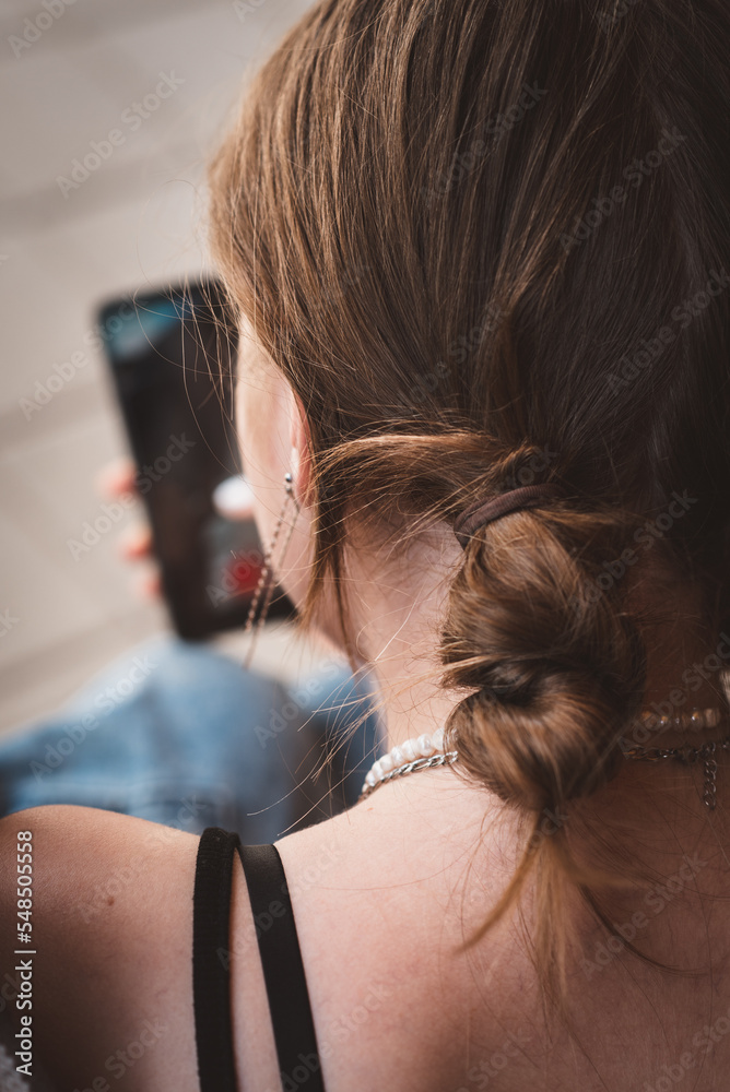 Fototapeta premium Teenager / Handy