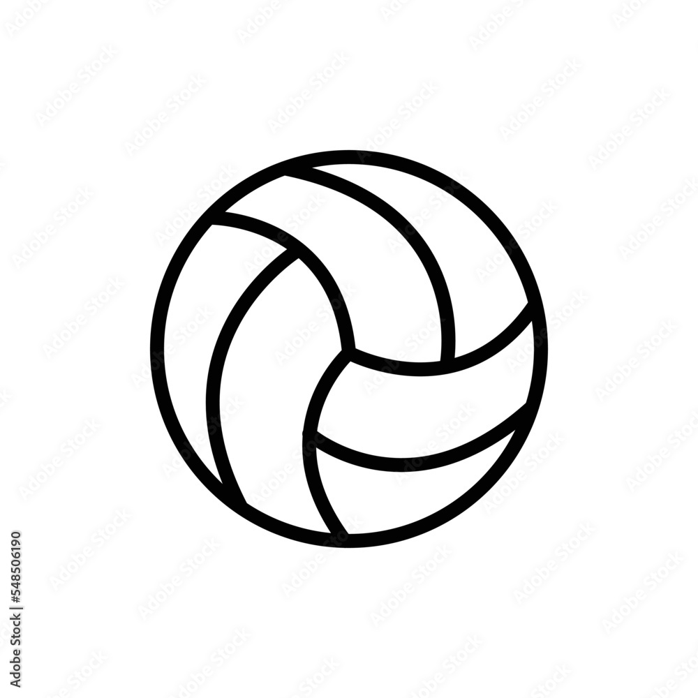 Volleyball icon summer design template vector isolated illustration